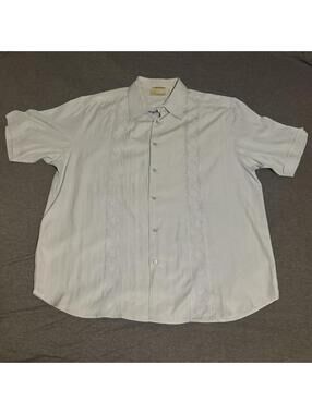 Light blue Cubavera short sleeve button up shirt